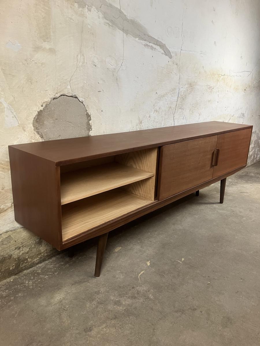 Low teak sideboard 190x64x35