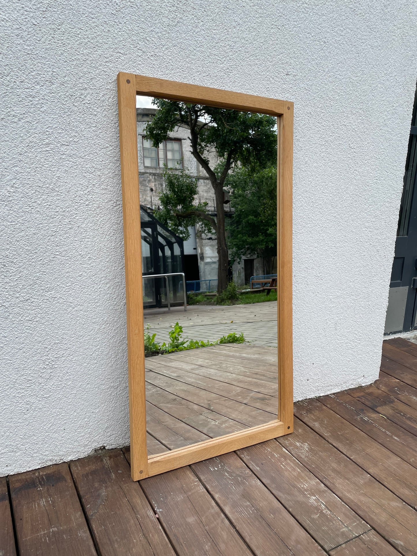 Model 165 oak mirror, Kai Kristiansen, Aksel Kjersgaard