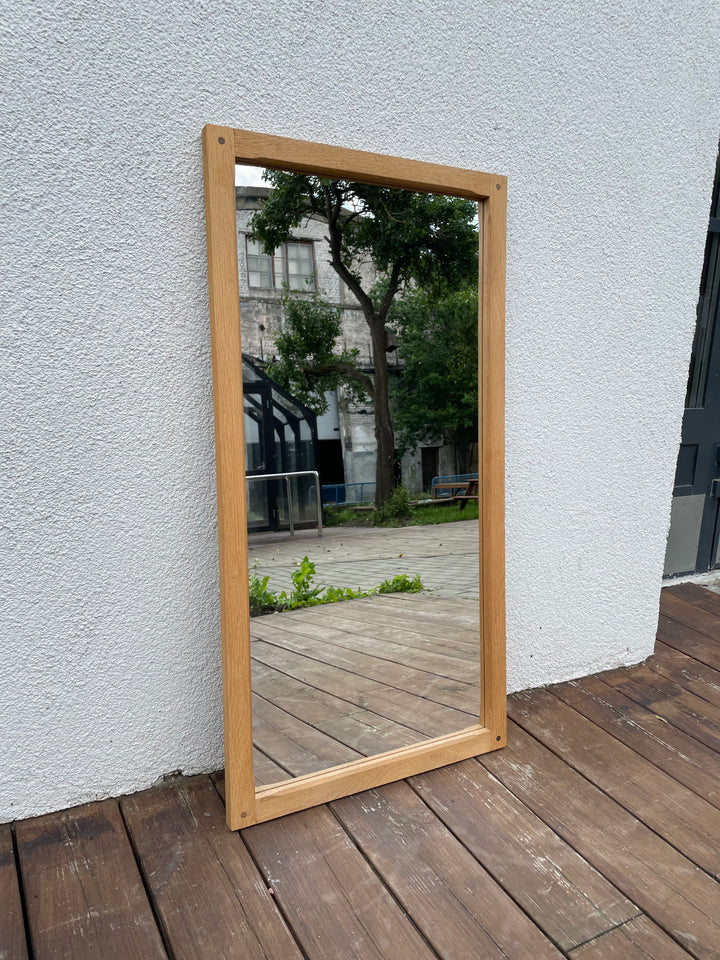 Model 165 oak mirror, Kai Kristiansen, Aksel Kjersgaard