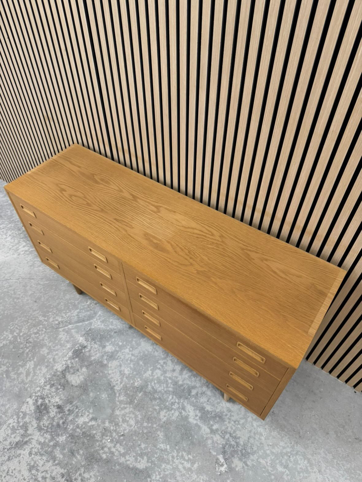 Carlo Jensen oak double drawer