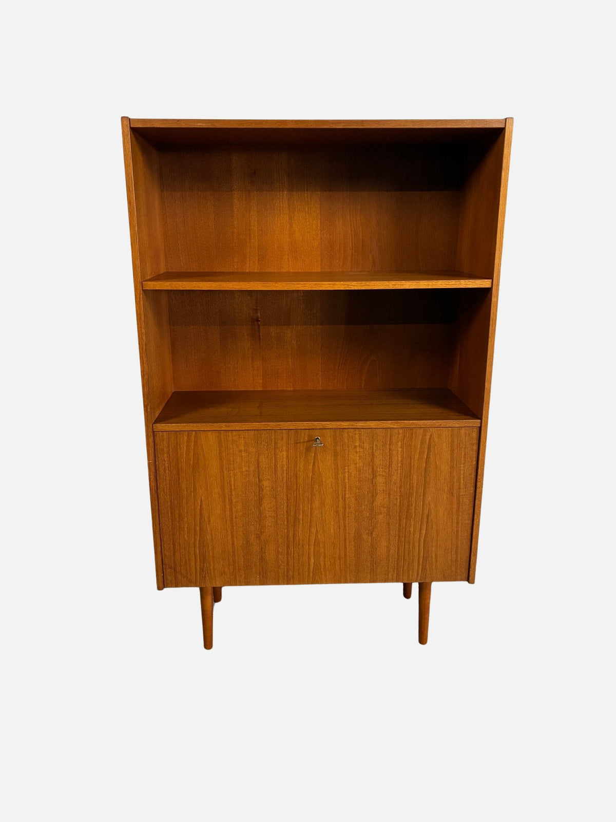 Teak bookcase with bar 180x130x32