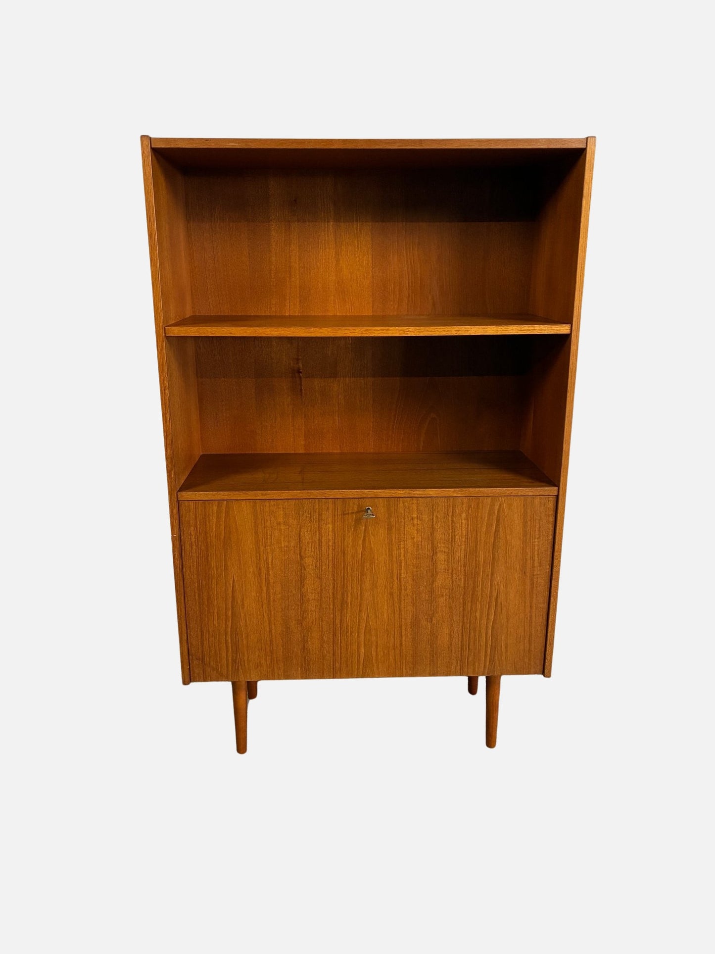 Teak bookcase with bar 180x130x32