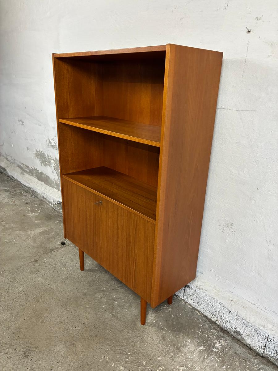 Teak bookcase with bar 180x130x32