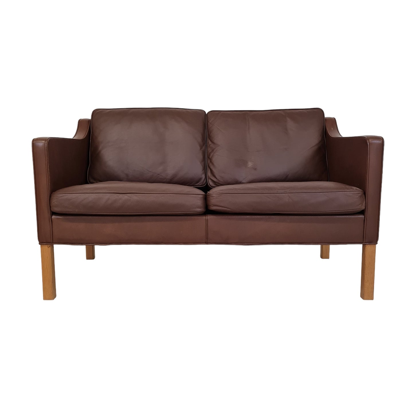 2-person sofa model 2208 | Børge Mogensen | Fredericia Chair Factory | Cognac colored leather