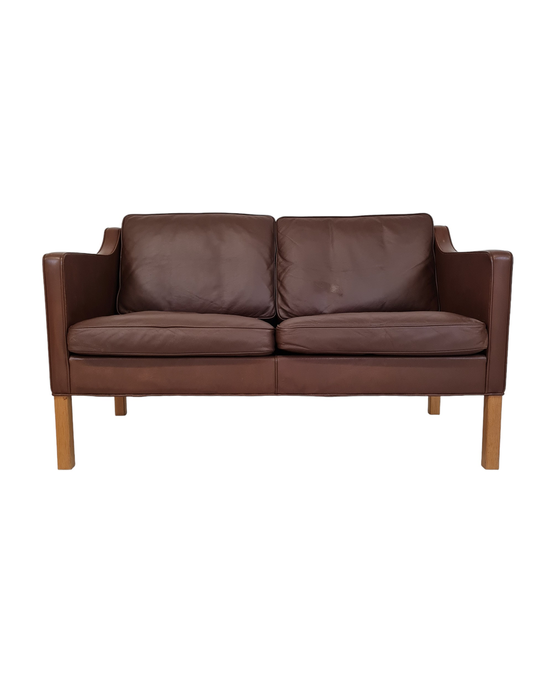 2-person sofa model 2208 | Børge Mogensen | Fredericia Chair Factory | Cognac colored leather