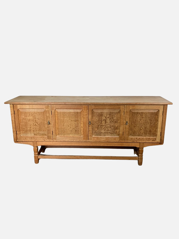 Low solid oak sideboard 209x90x50