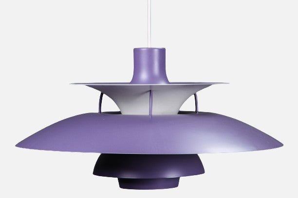 Poul Henningsen. PH5 rippvalgusti, lilla