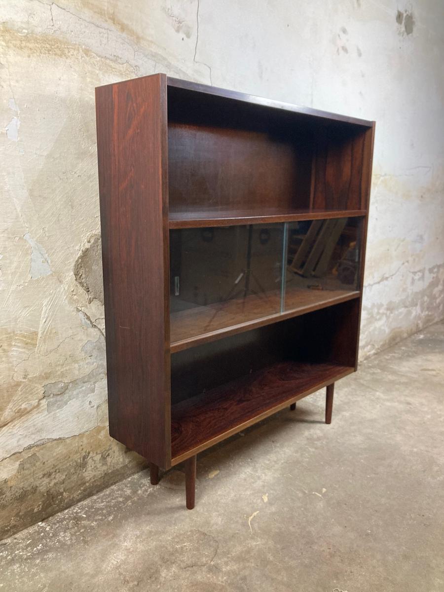Rosewood bookcase/bar by Clausen & son 120x104x27