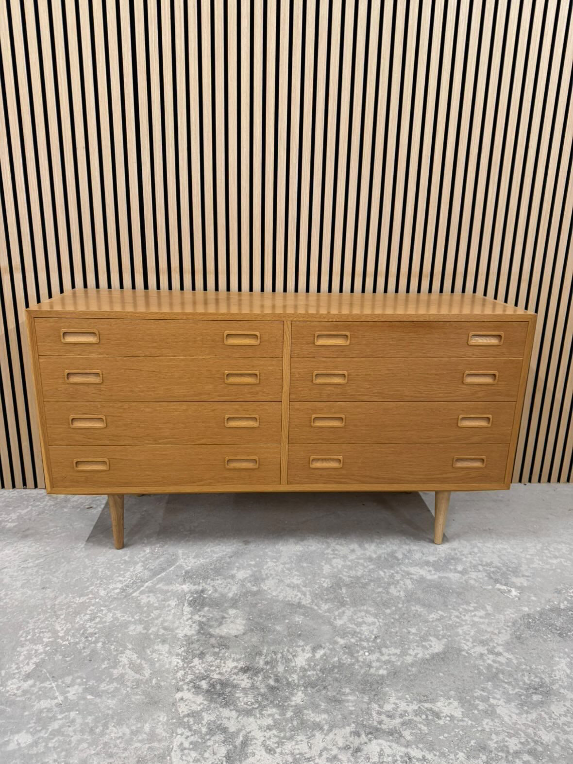 Carlo Jensen oak double drawer