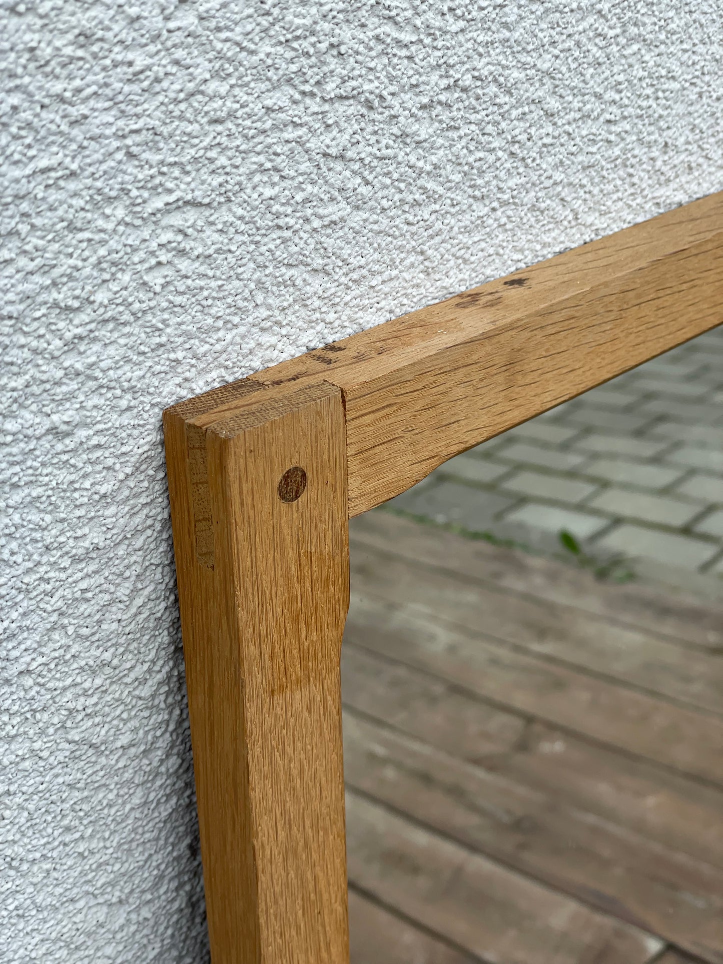 Model 165 oak mirror, Kai Kristiansen, Aksel Kjersgaard