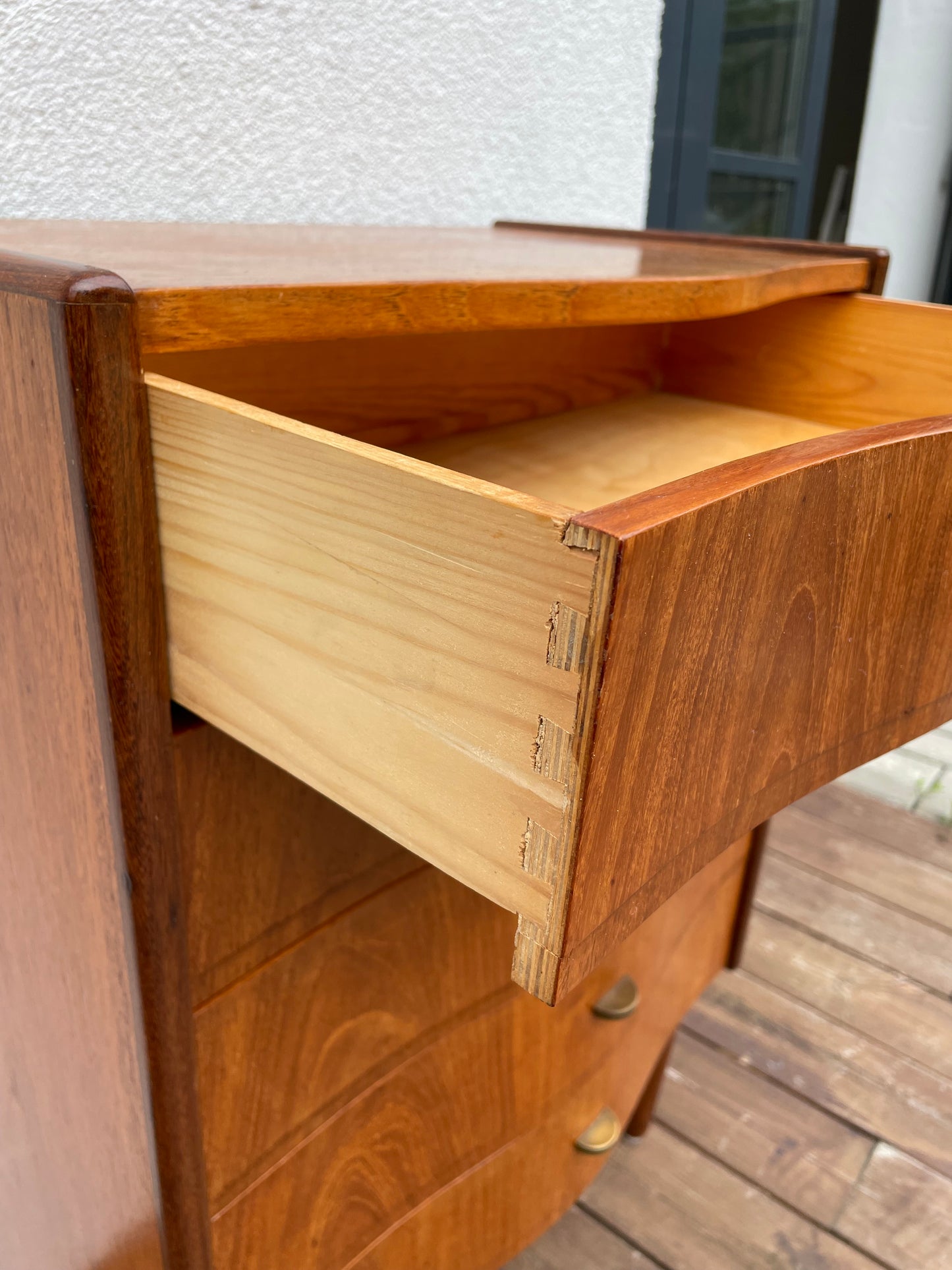 Small teak drawer
