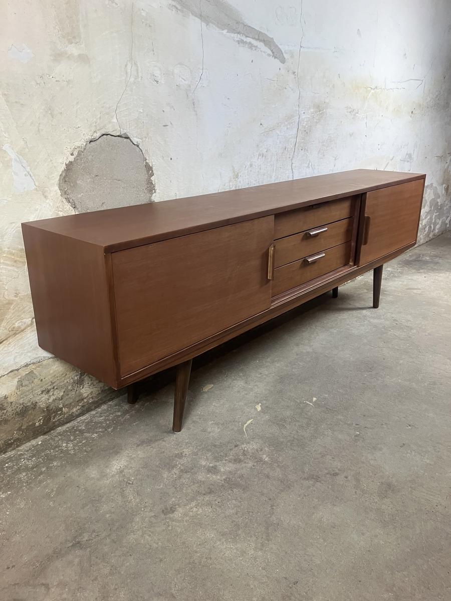 Low teak sideboard 190x64x35