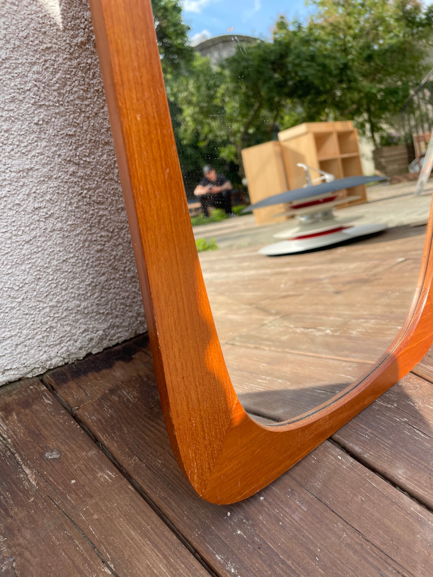 Danish teak mirror