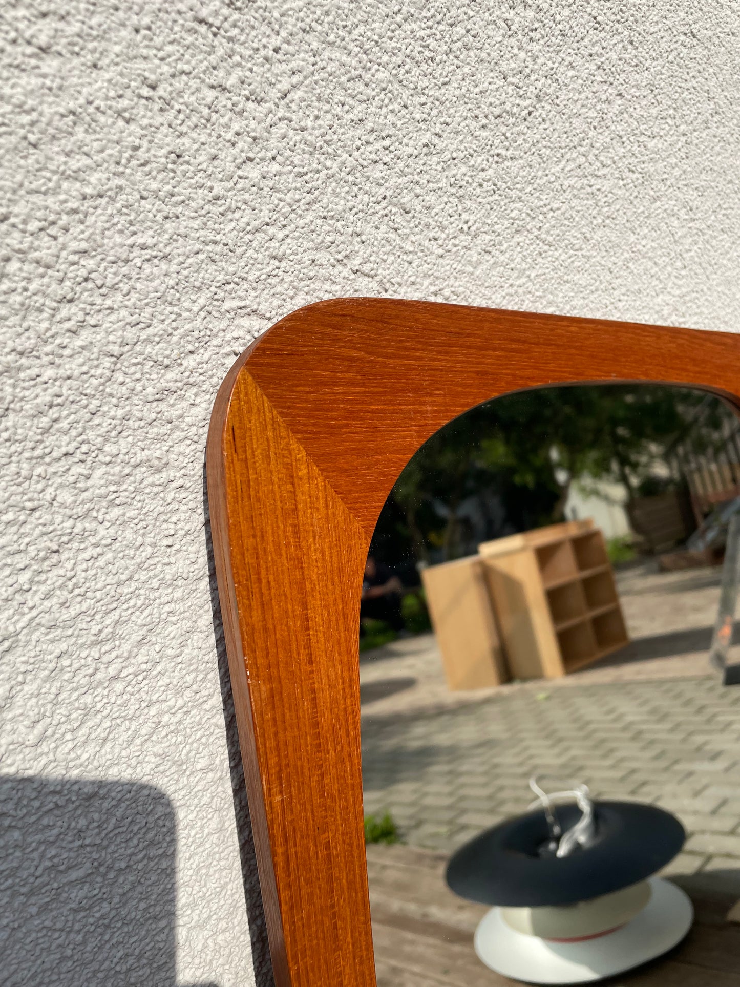 Danish teak mirror