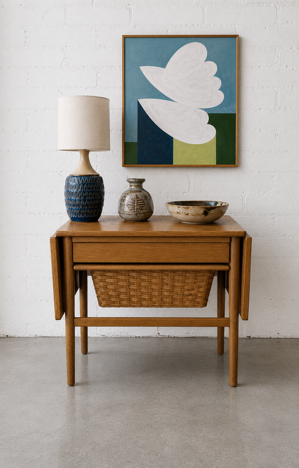 Sewing table oak