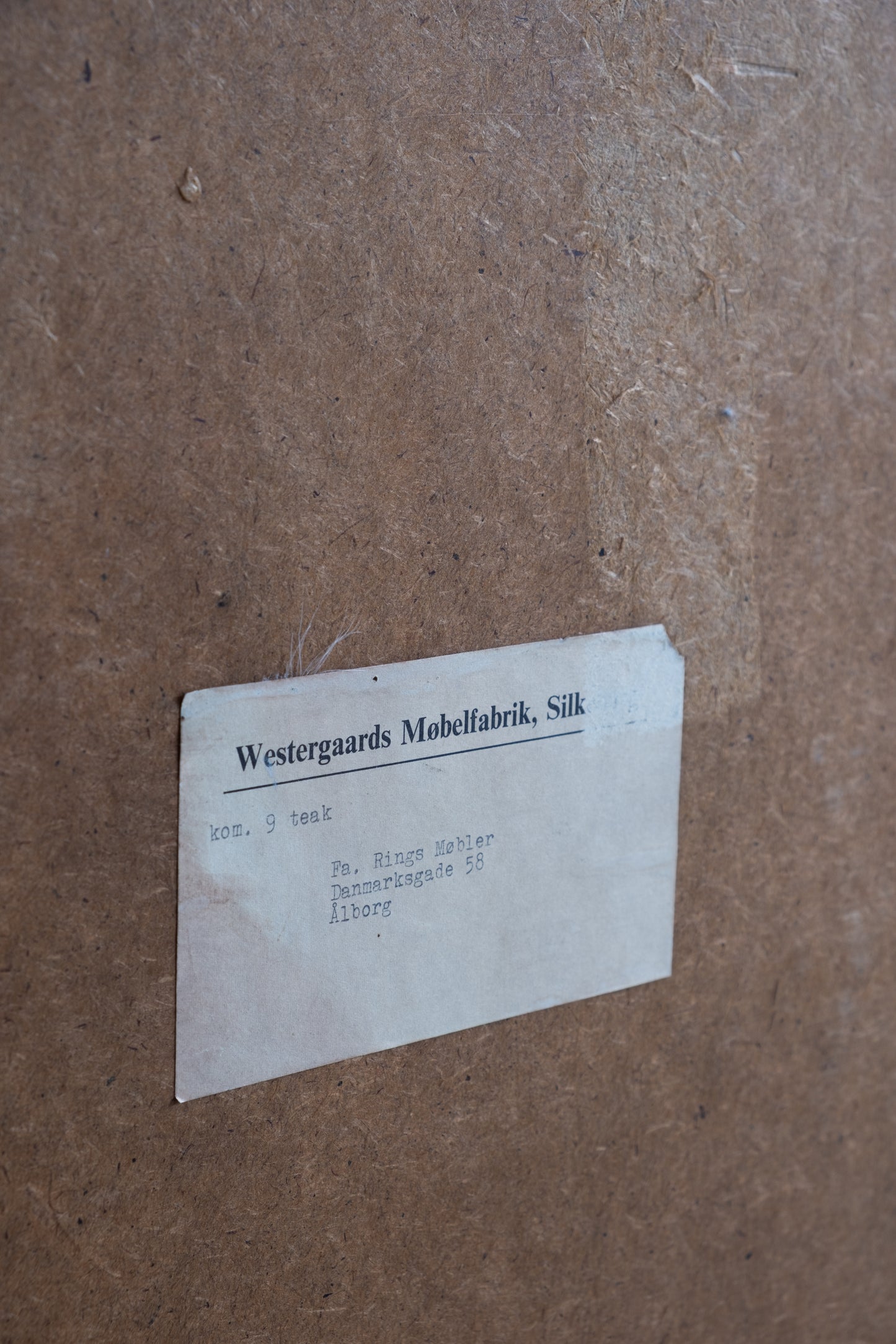 Teak tallboy, Westegaards Mobelfabrik