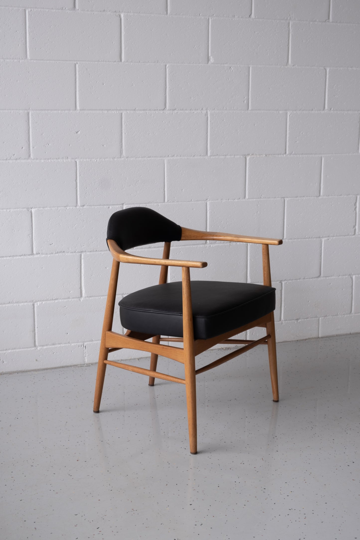 Vintage Danish oak armchair