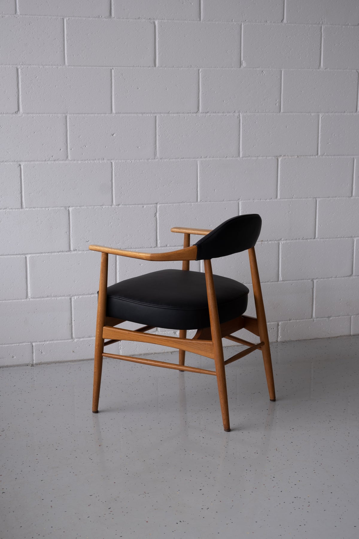 Vintage Danish oak armchair