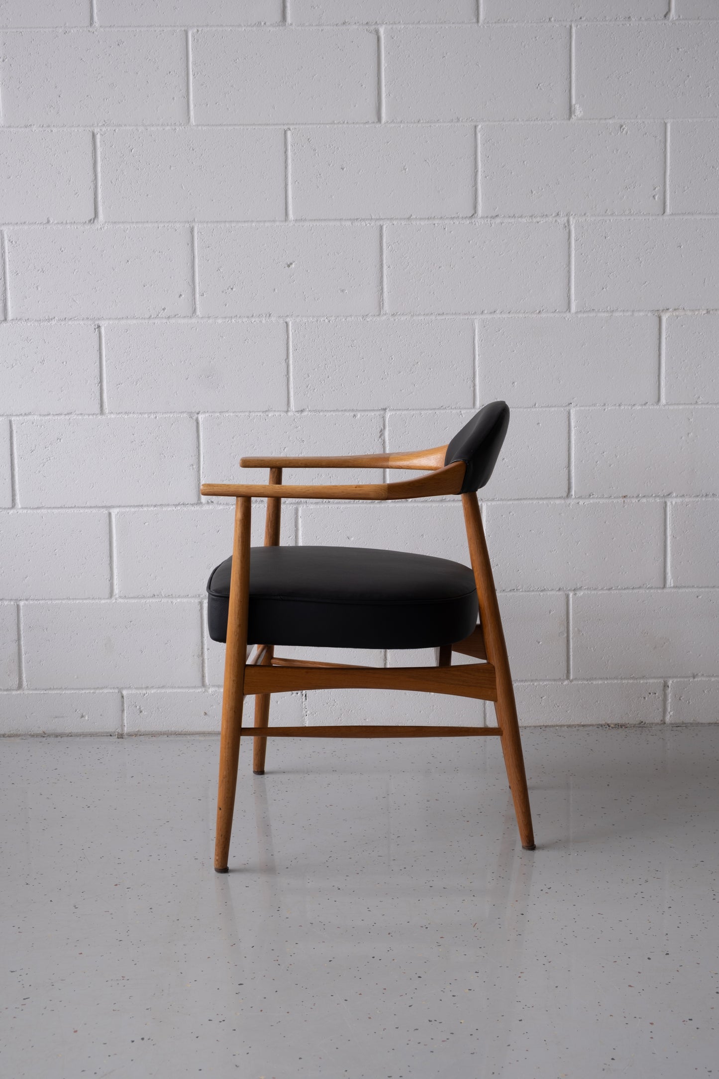 Vintage Danish oak armchair