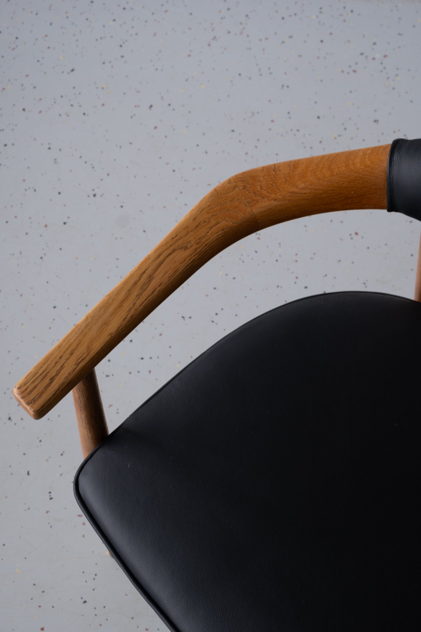 Vintage Danish oak armchair