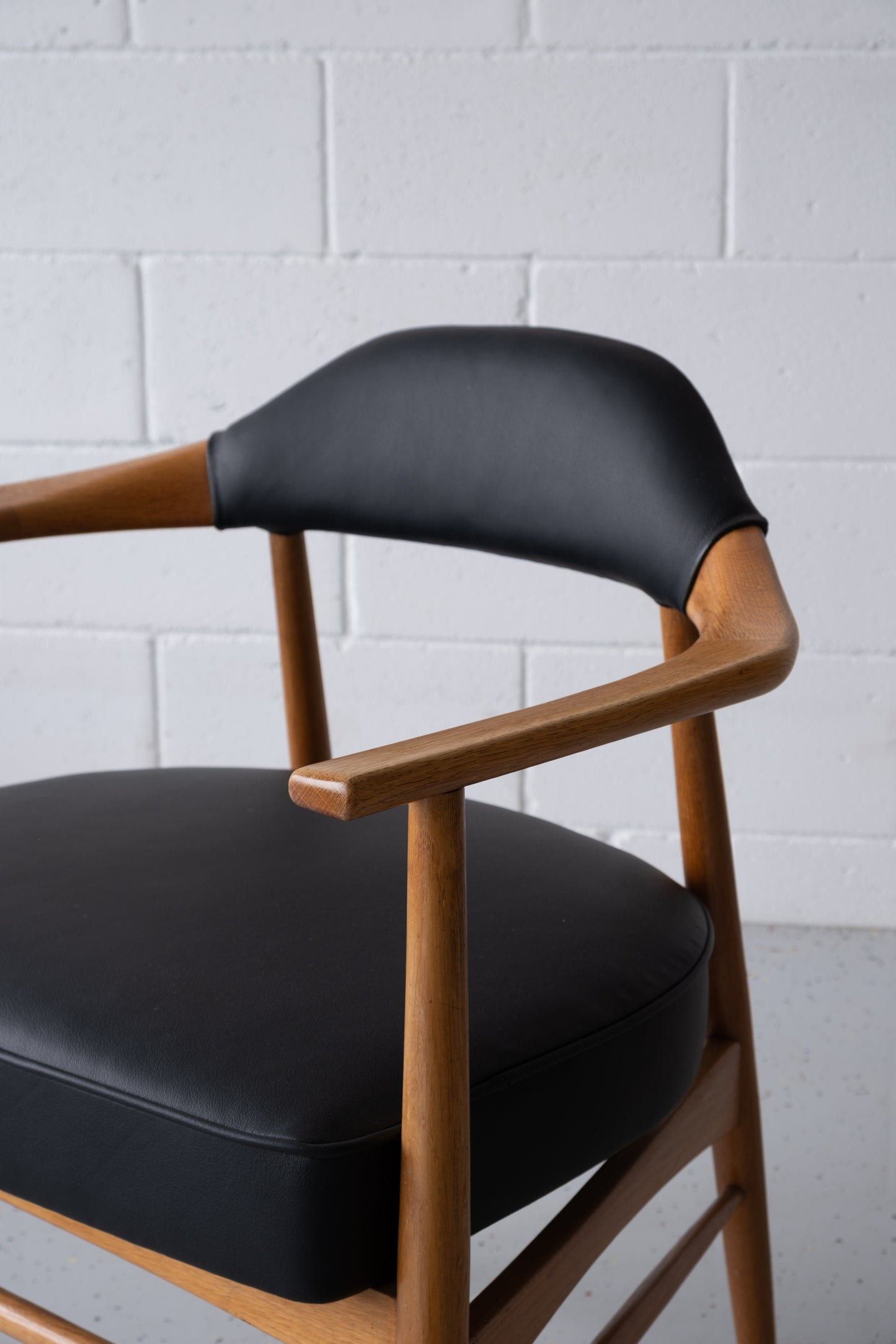 Vintage Danish oak armchair