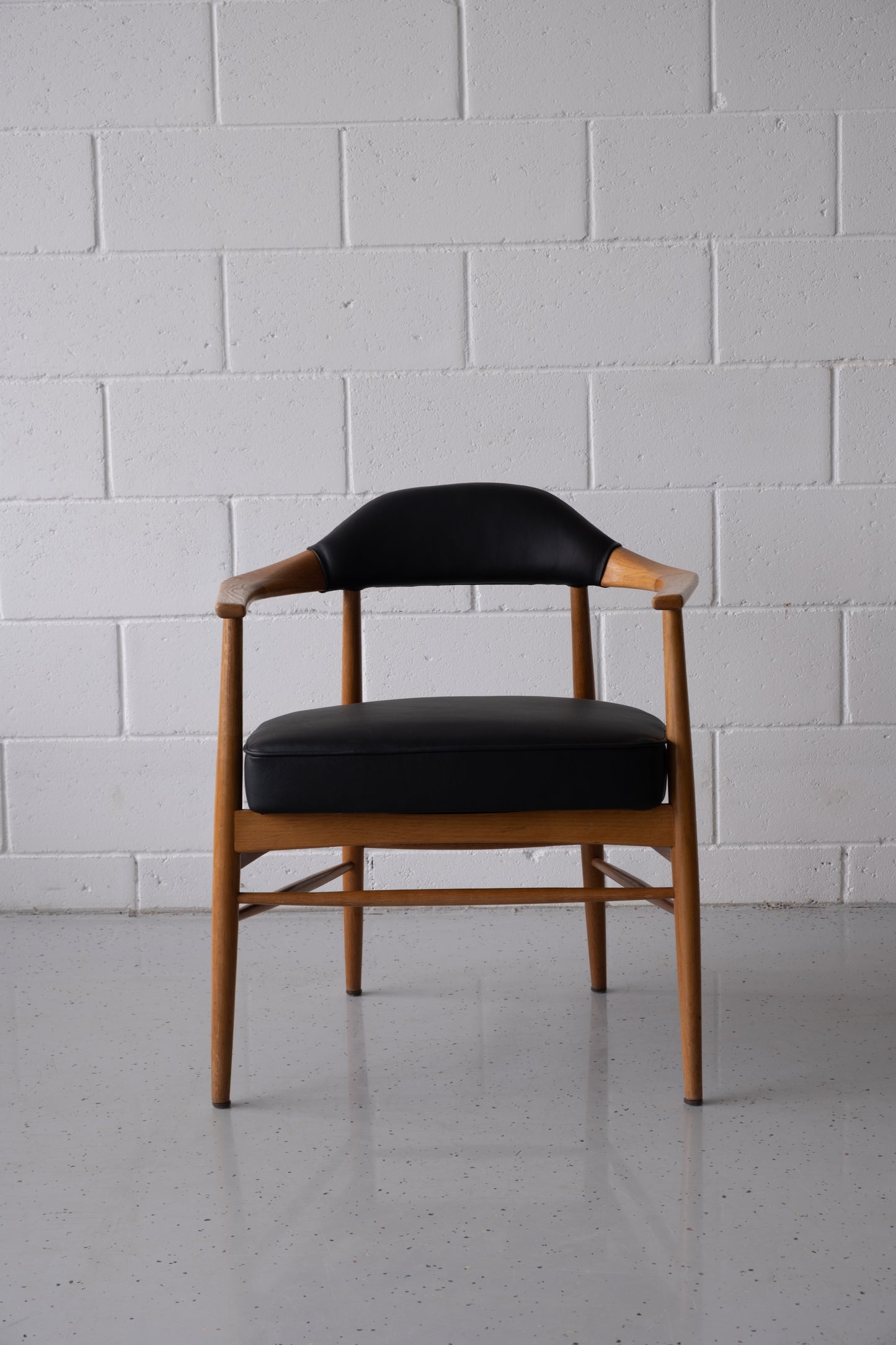 Vintage Danish oak armchair