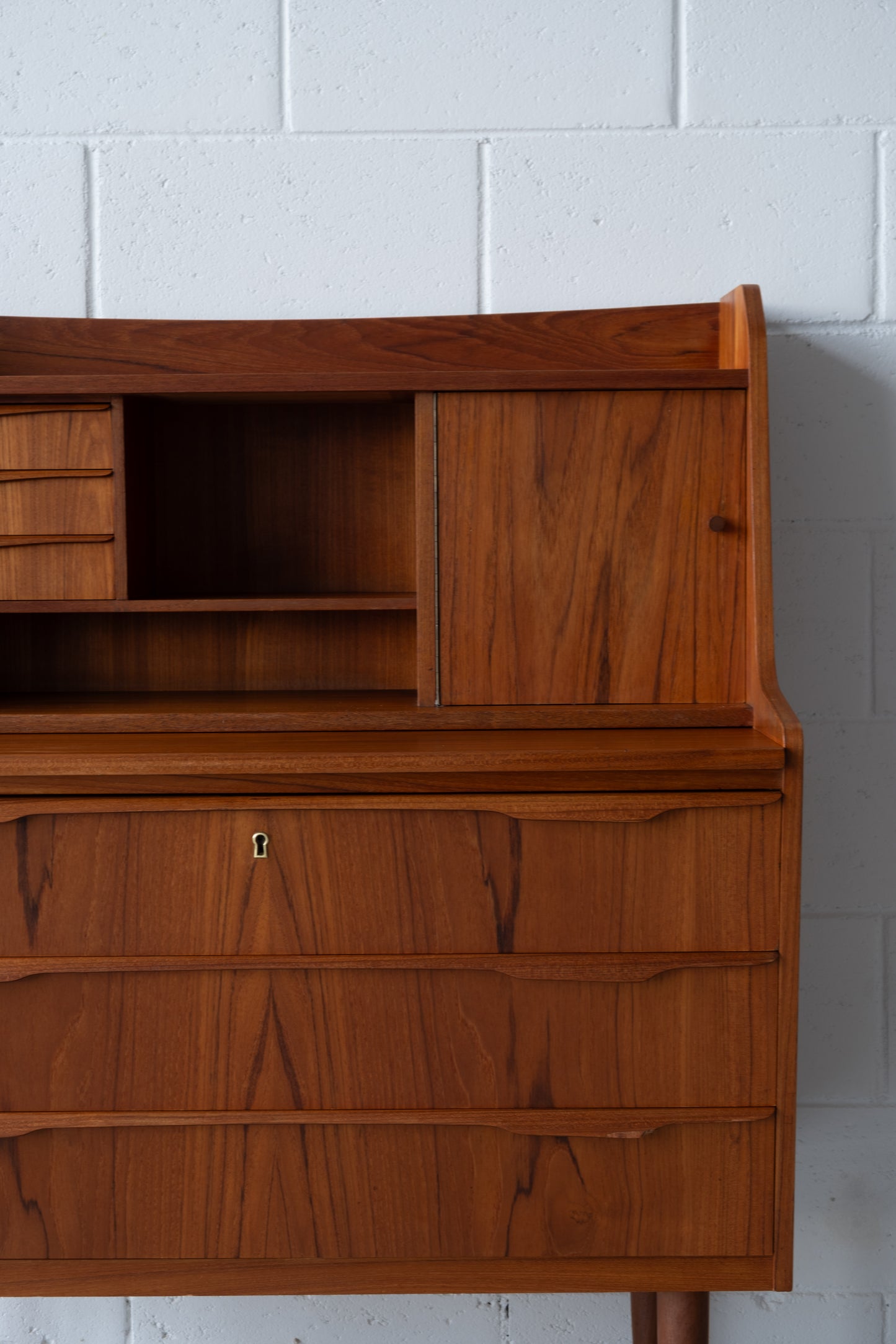 Danish teak secretary
