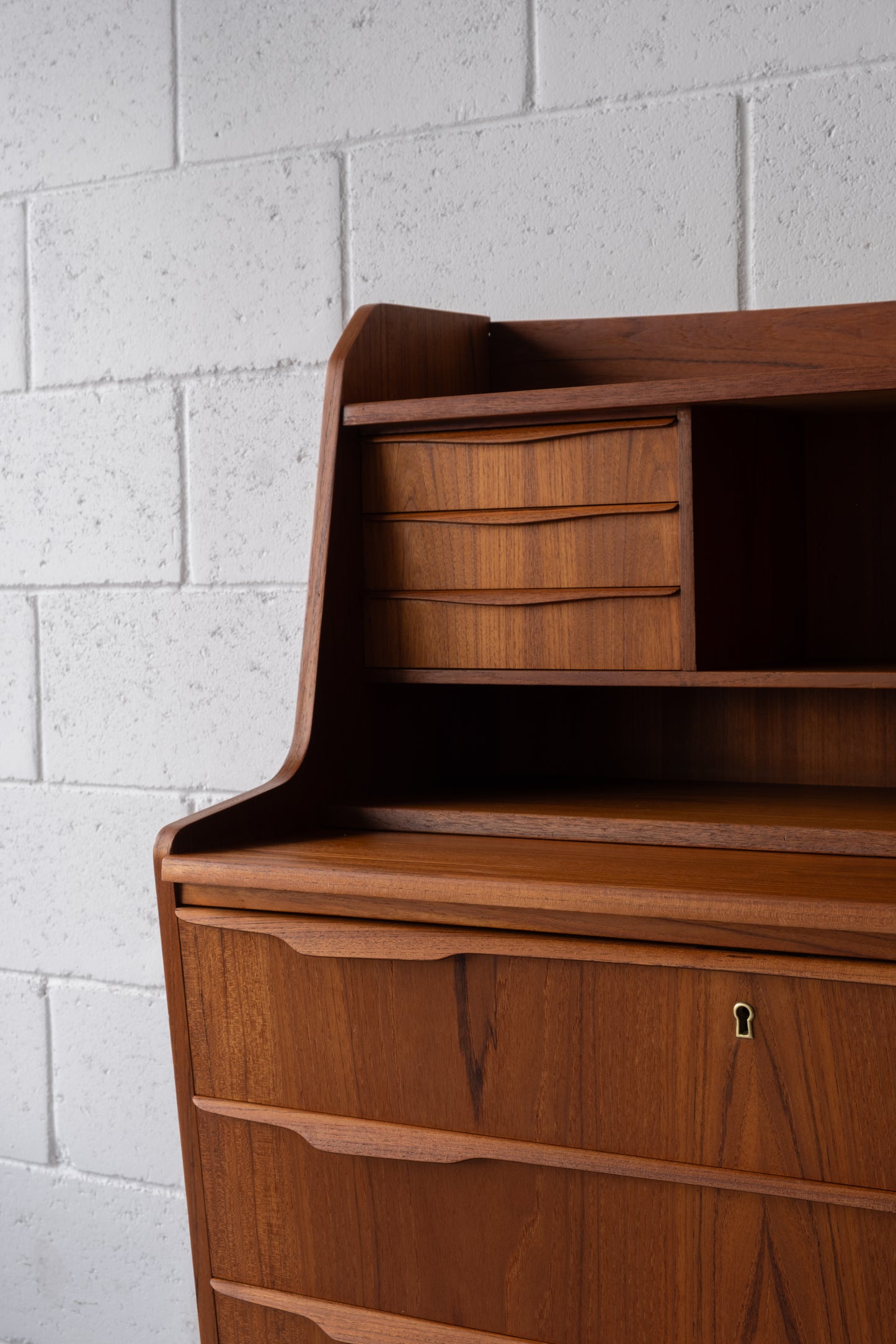 Danish teak secretary