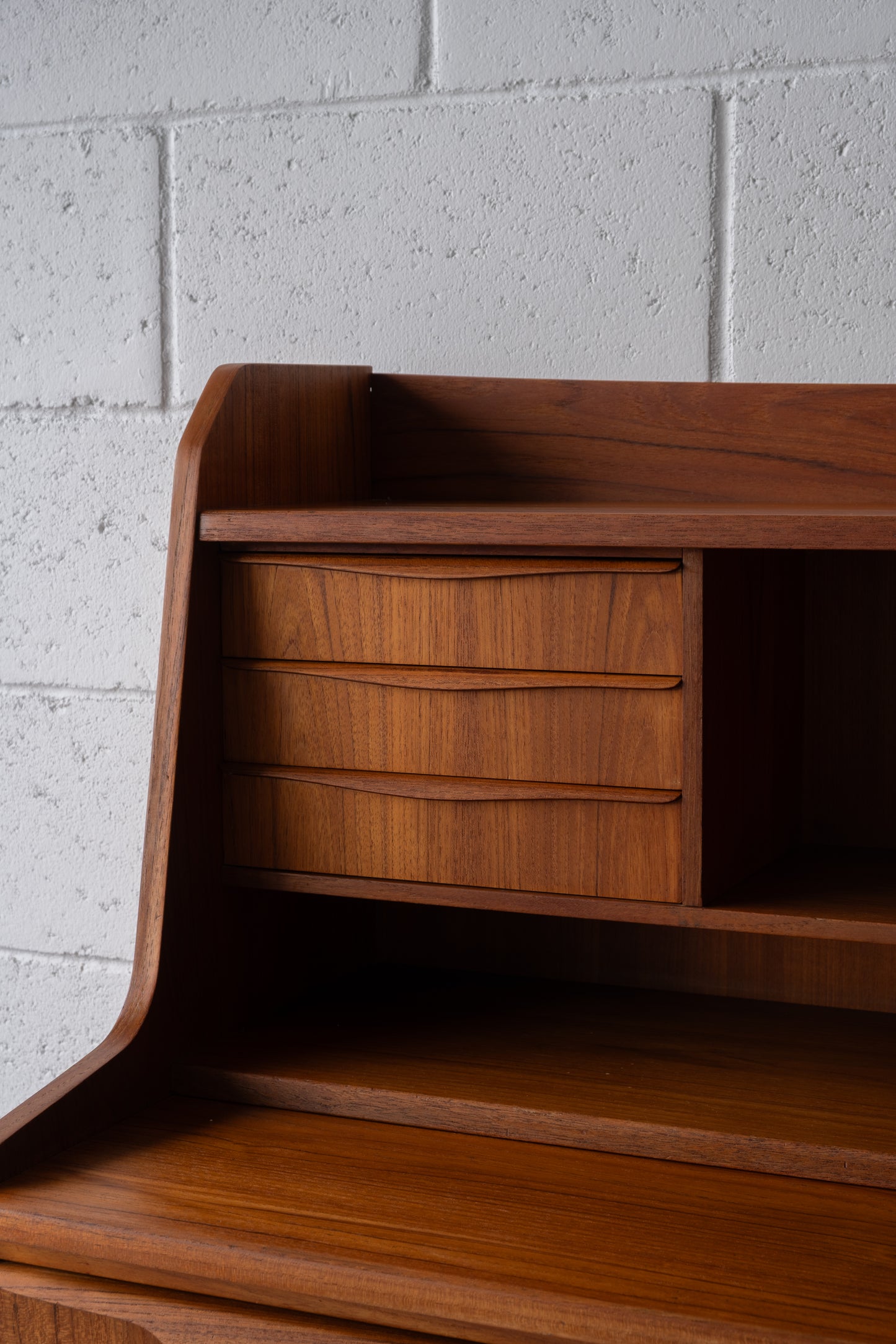 Danish teak secretary