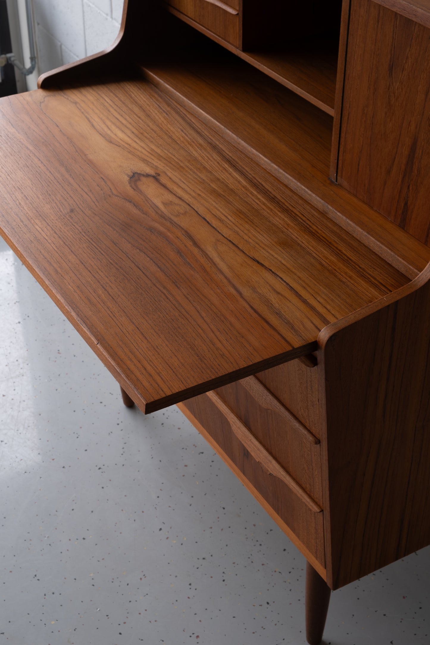 Danish teak secretary