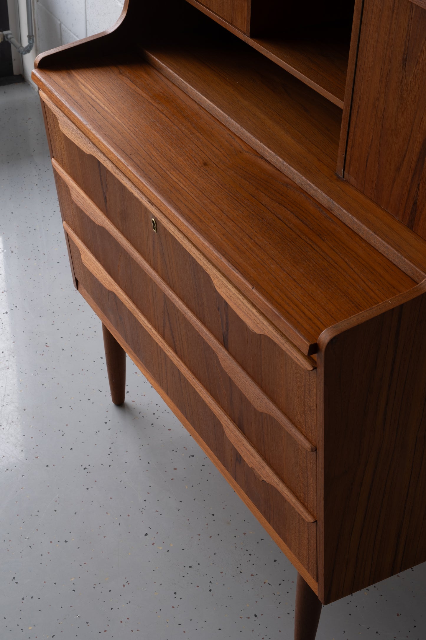 Danish teak secretary