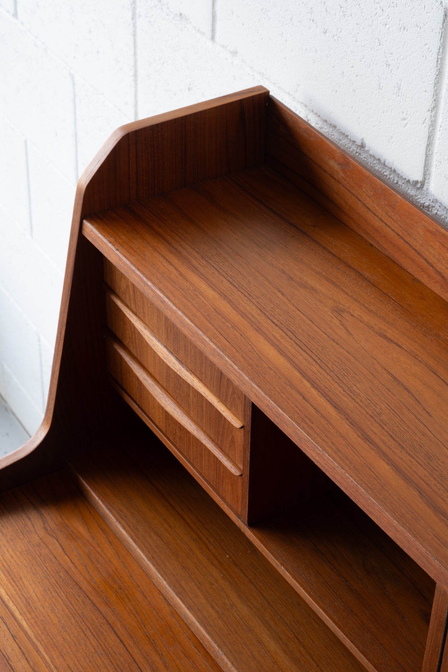 Danish teak secretary