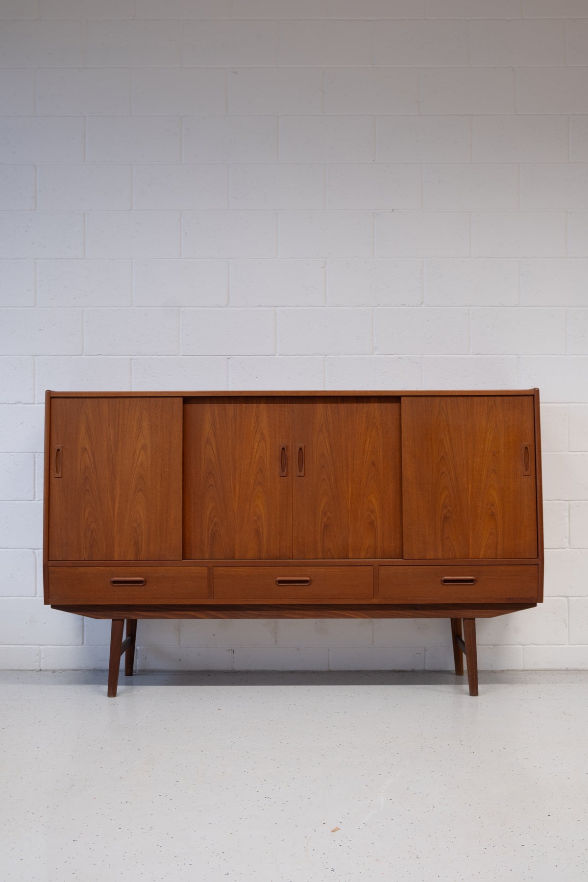 Danish high sideboard with bar