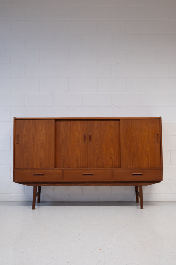 Danish high sideboard with bar