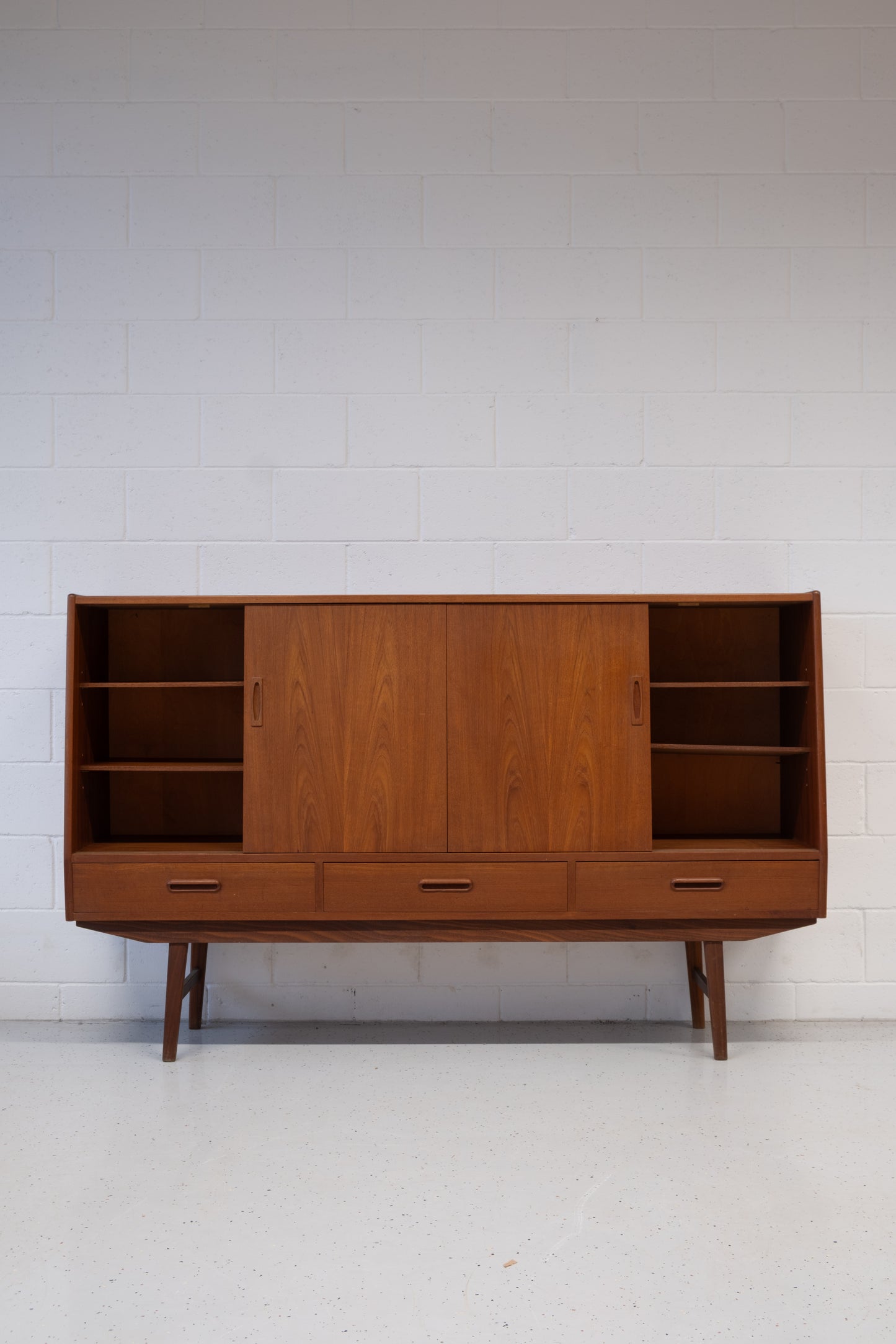 Danish high sideboard with bar