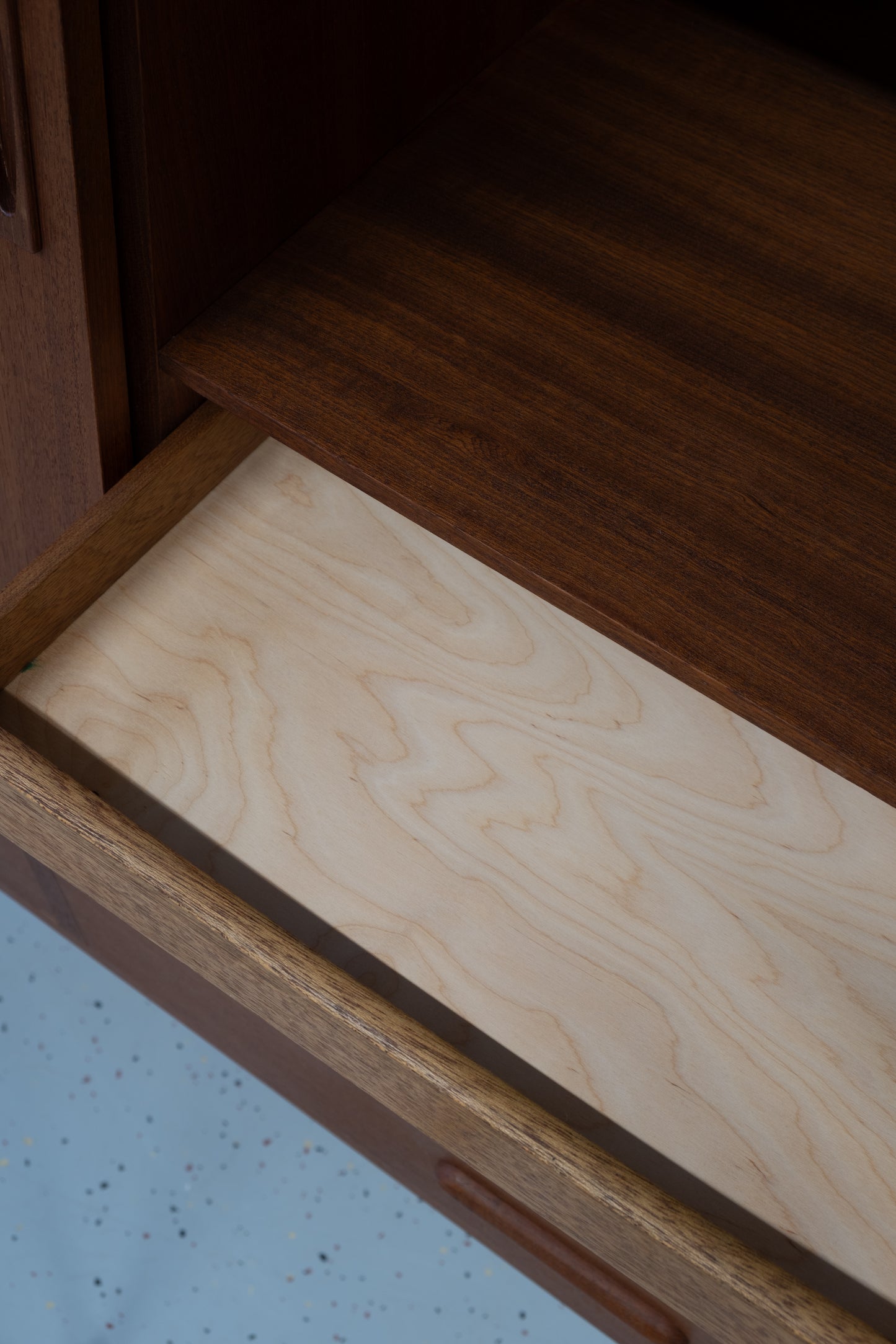 Danish high sideboard with bar