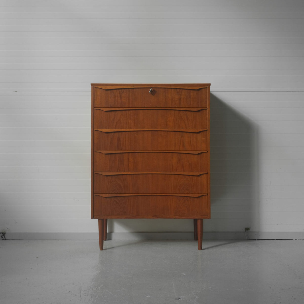 Danish teak tallboy