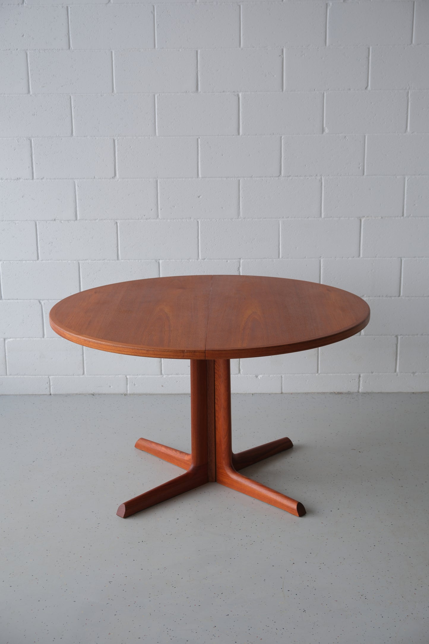 Danish teak round dining table