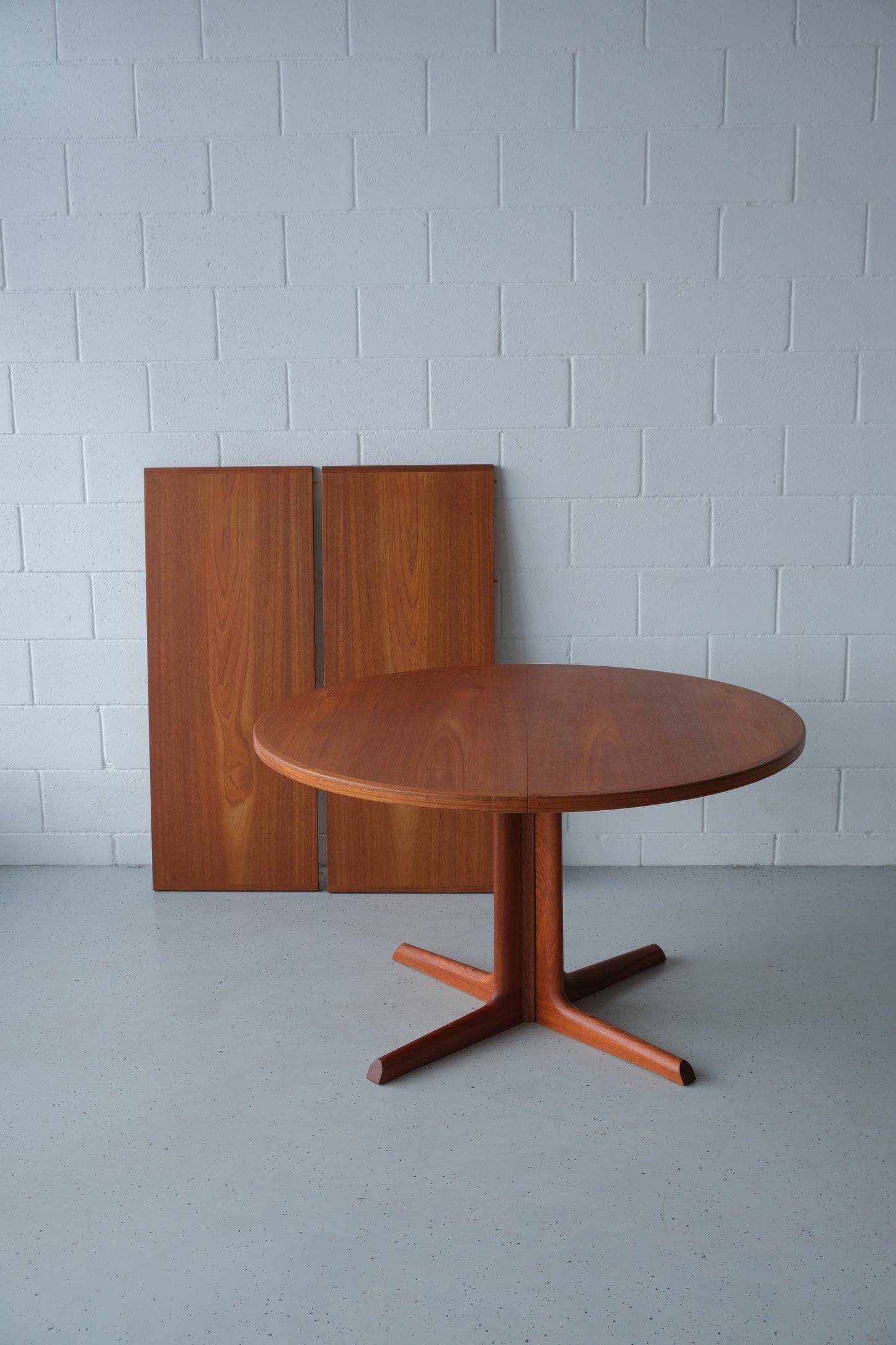 Danish teak round dining table