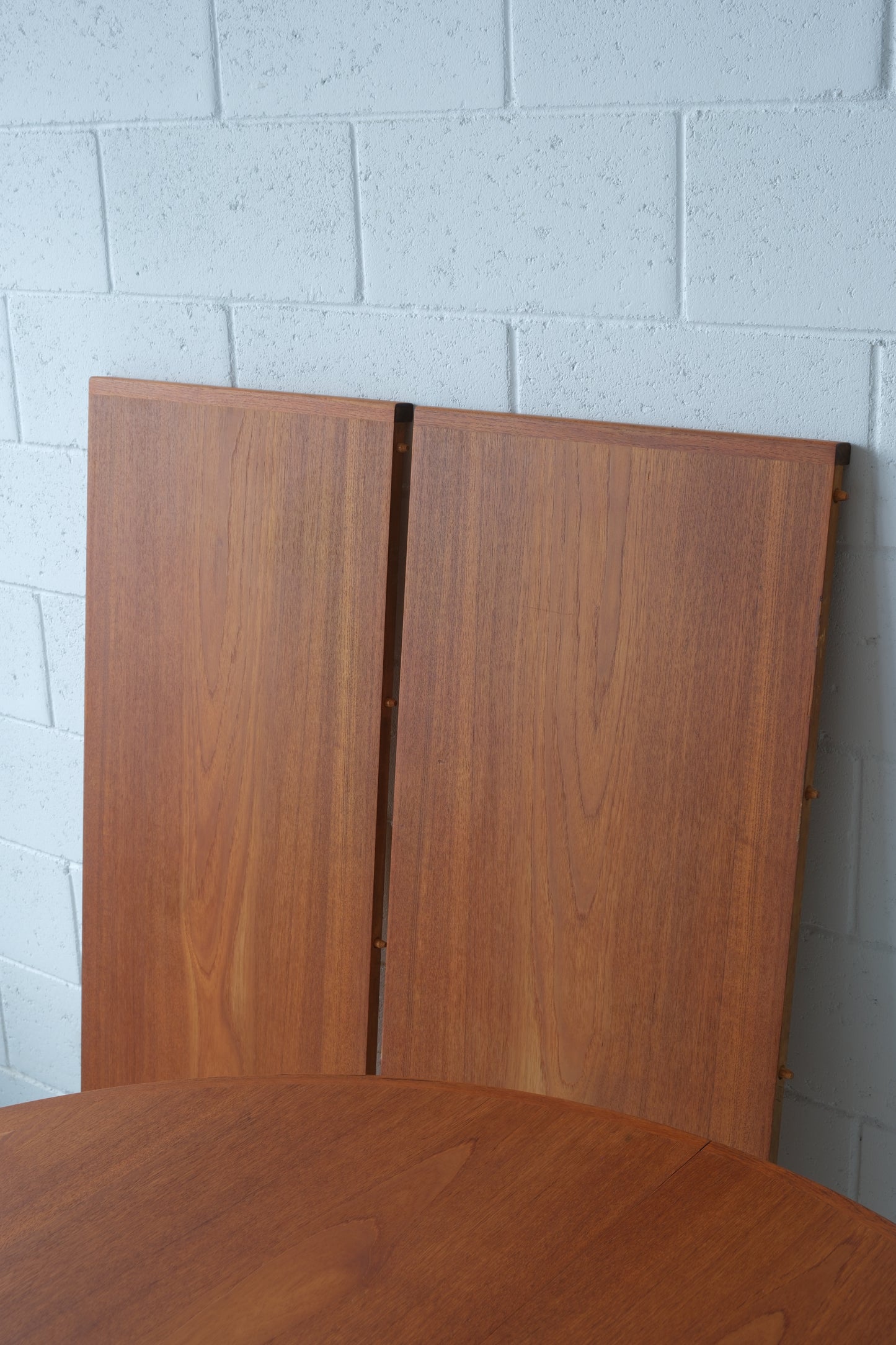 Danish teak round dining table