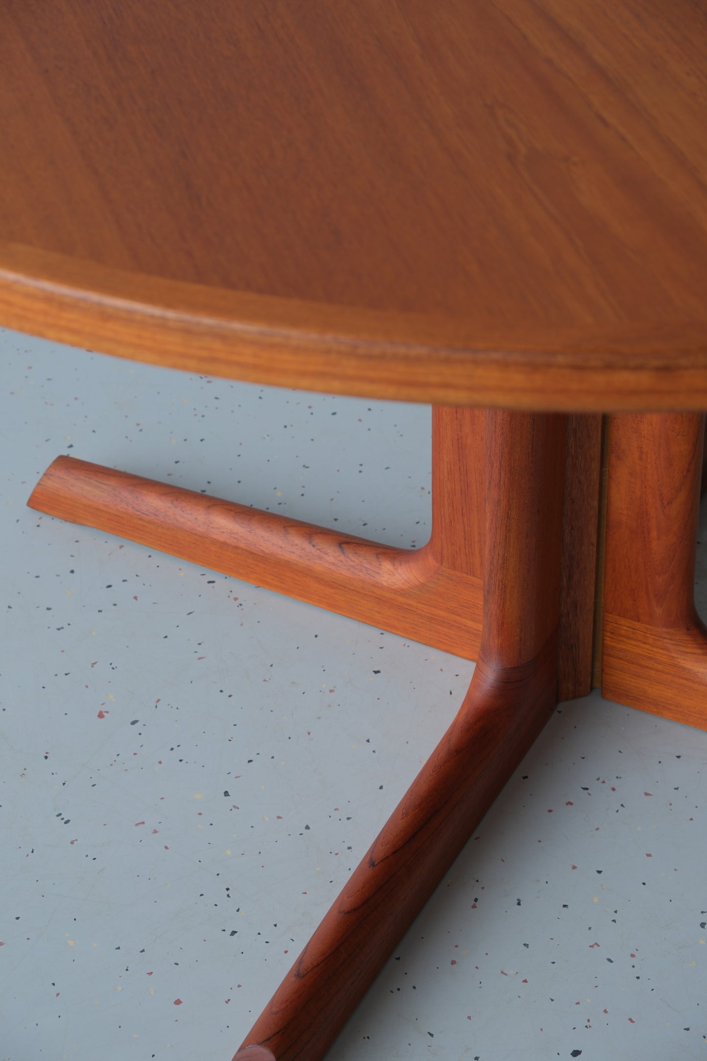 Danish teak round dining table
