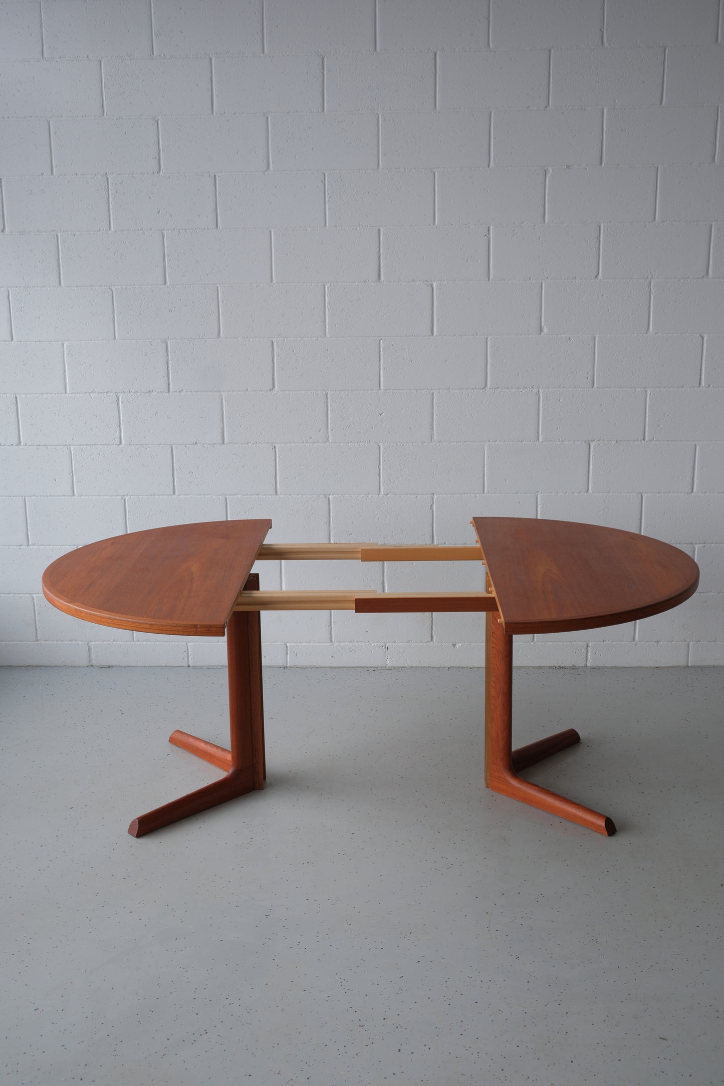 Danish teak round dining table