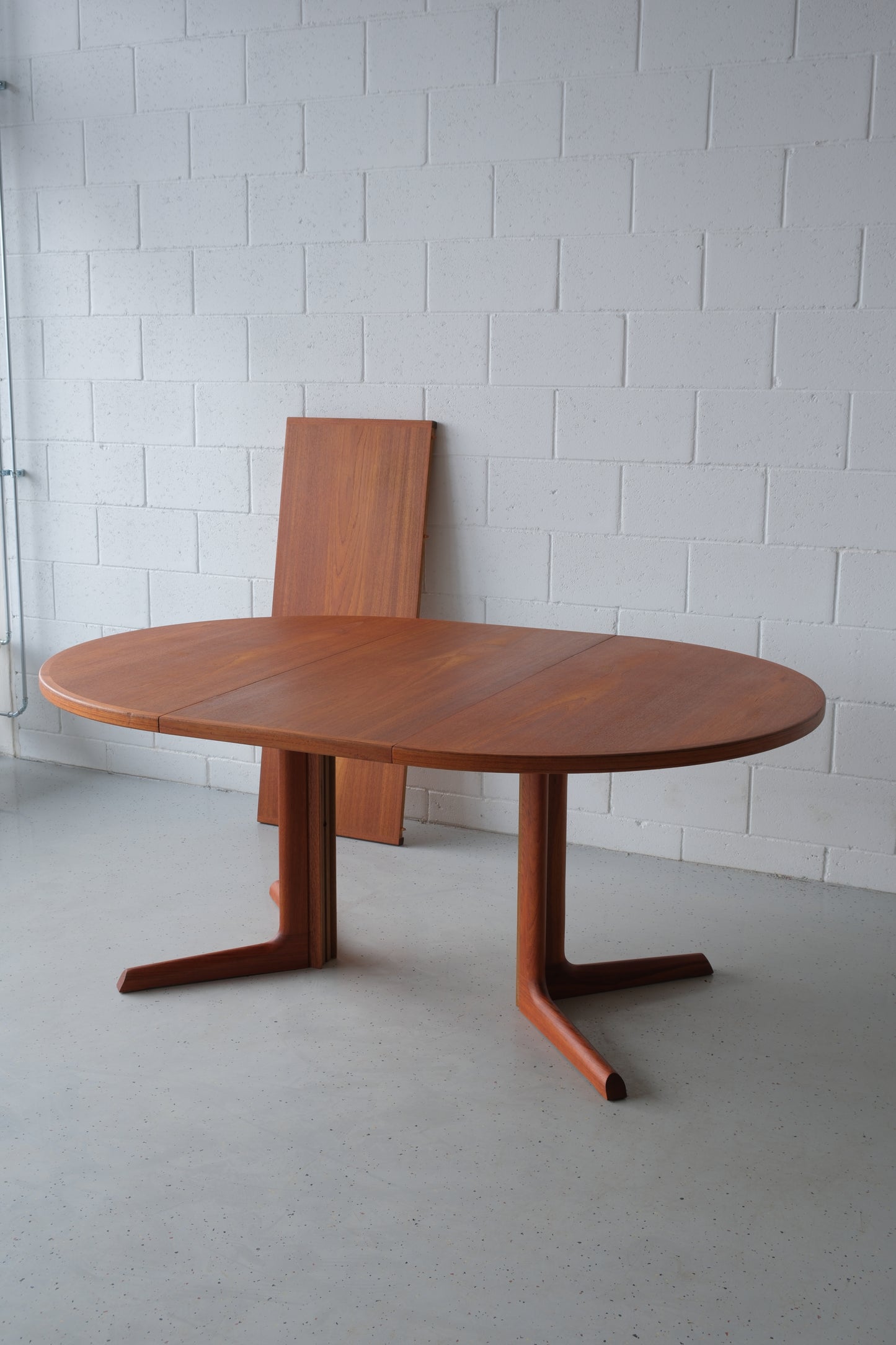 Danish teak round dining table