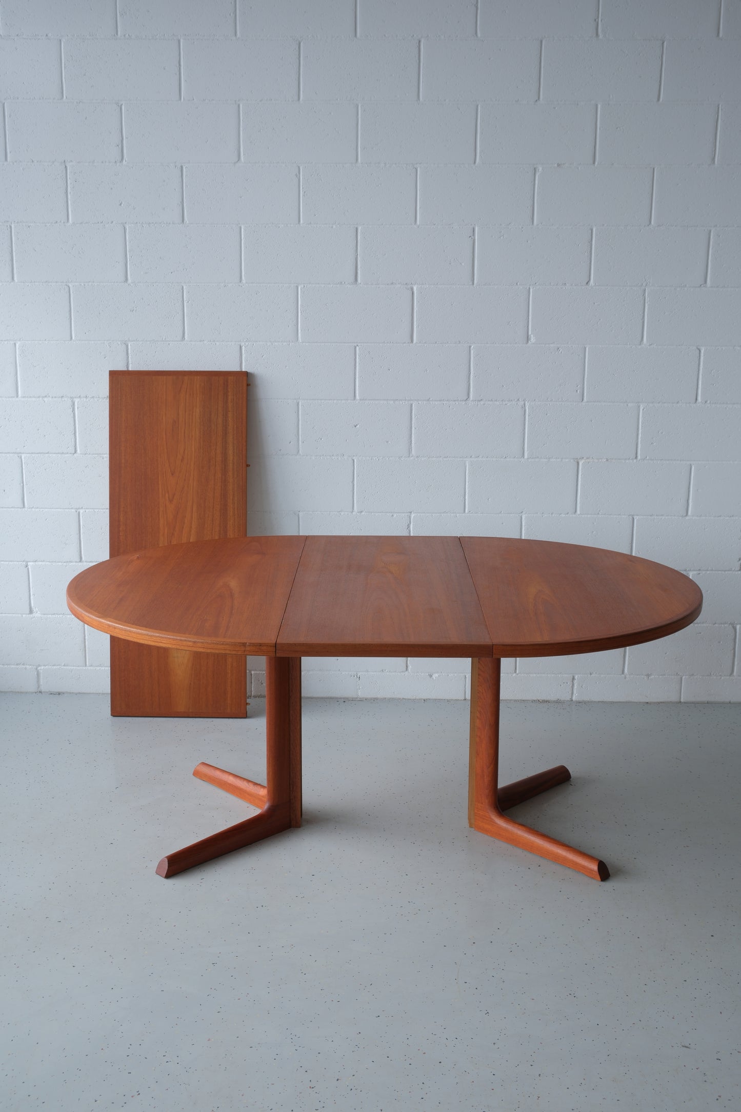 Danish teak round dining table