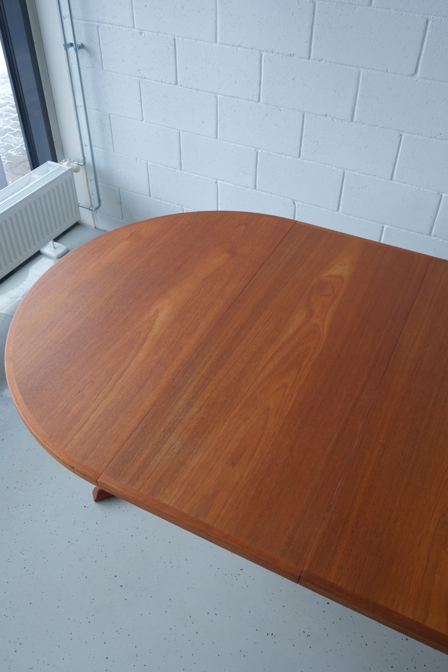 Danish teak round dining table