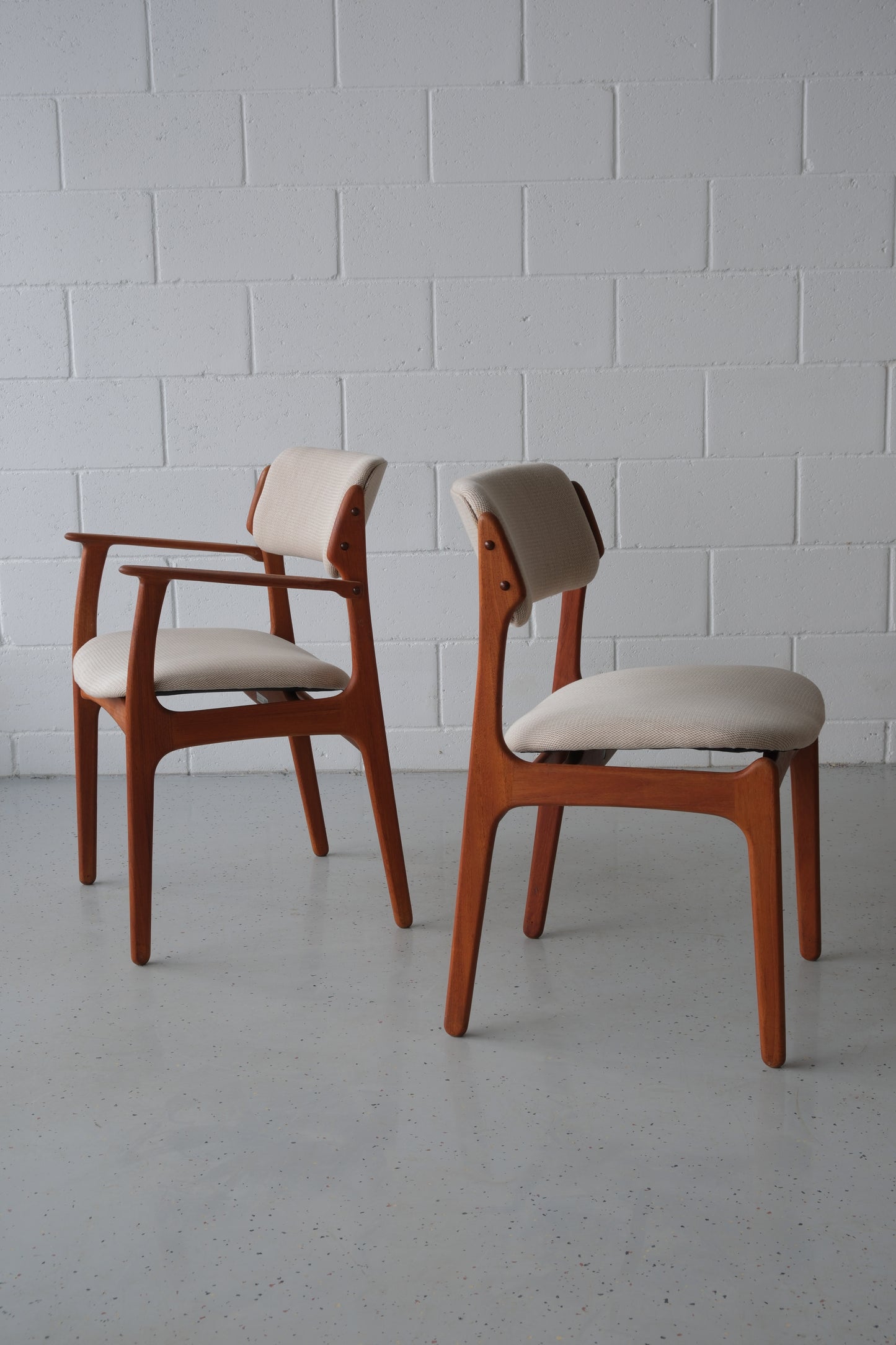 Set of 6 chairs, Erik Buch OD-49 & OD-50