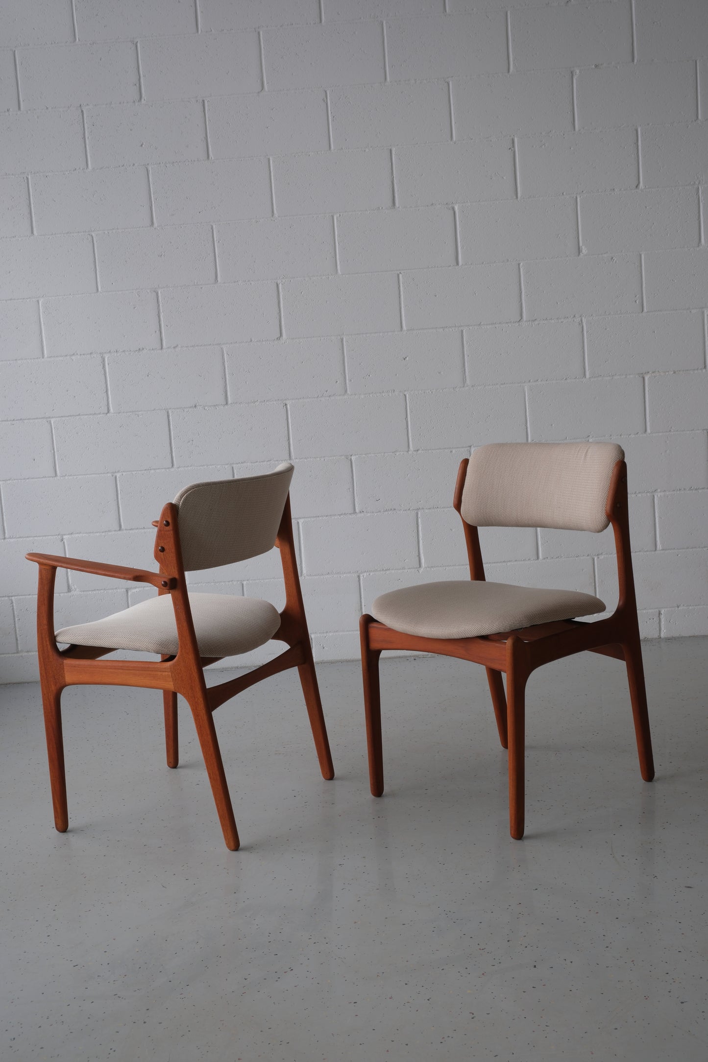Set of 6 chairs, Erik Buch OD-49 & OD-50