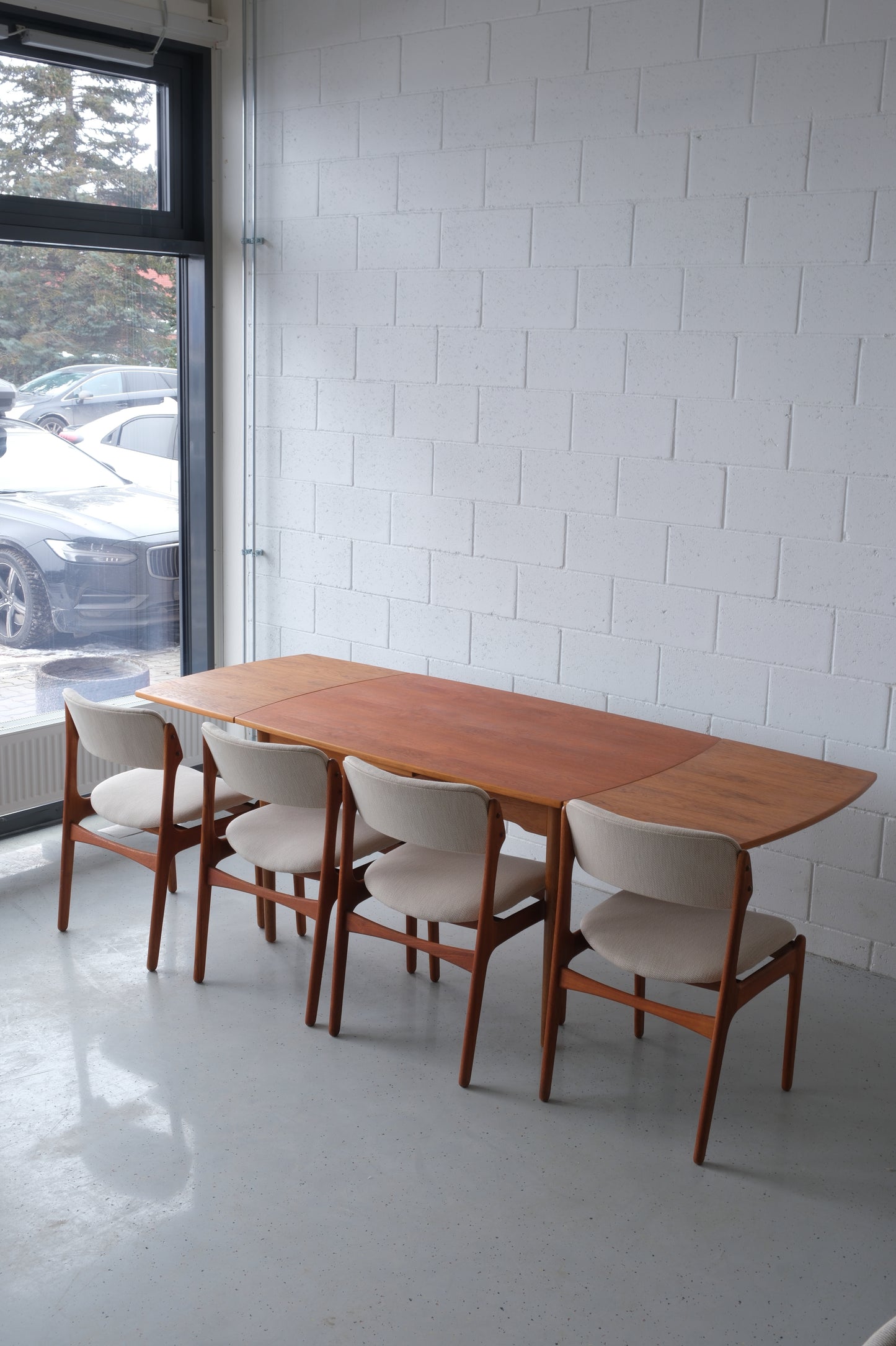 Danish oak & teak dining table