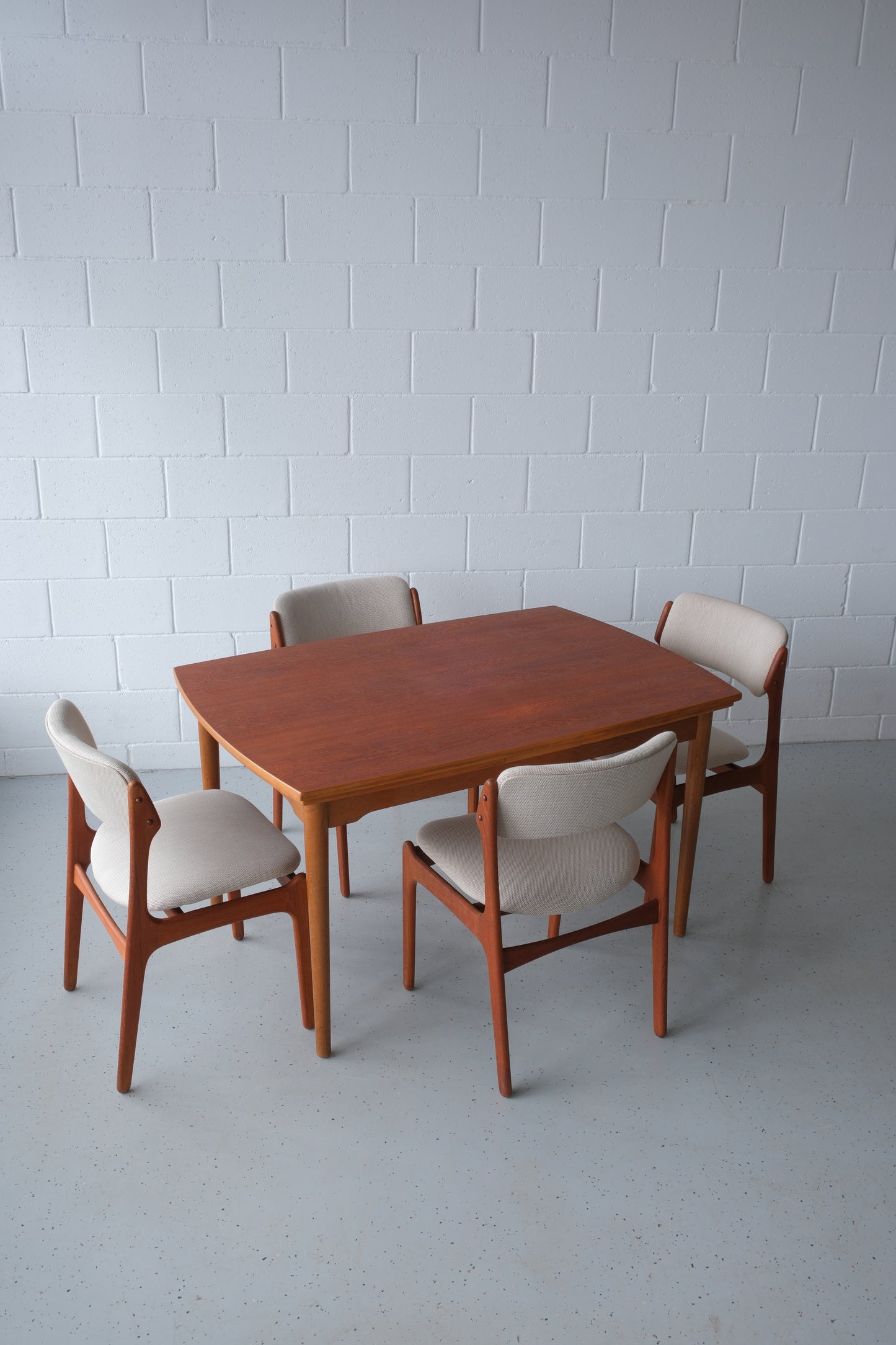 Danish oak & teak dining table