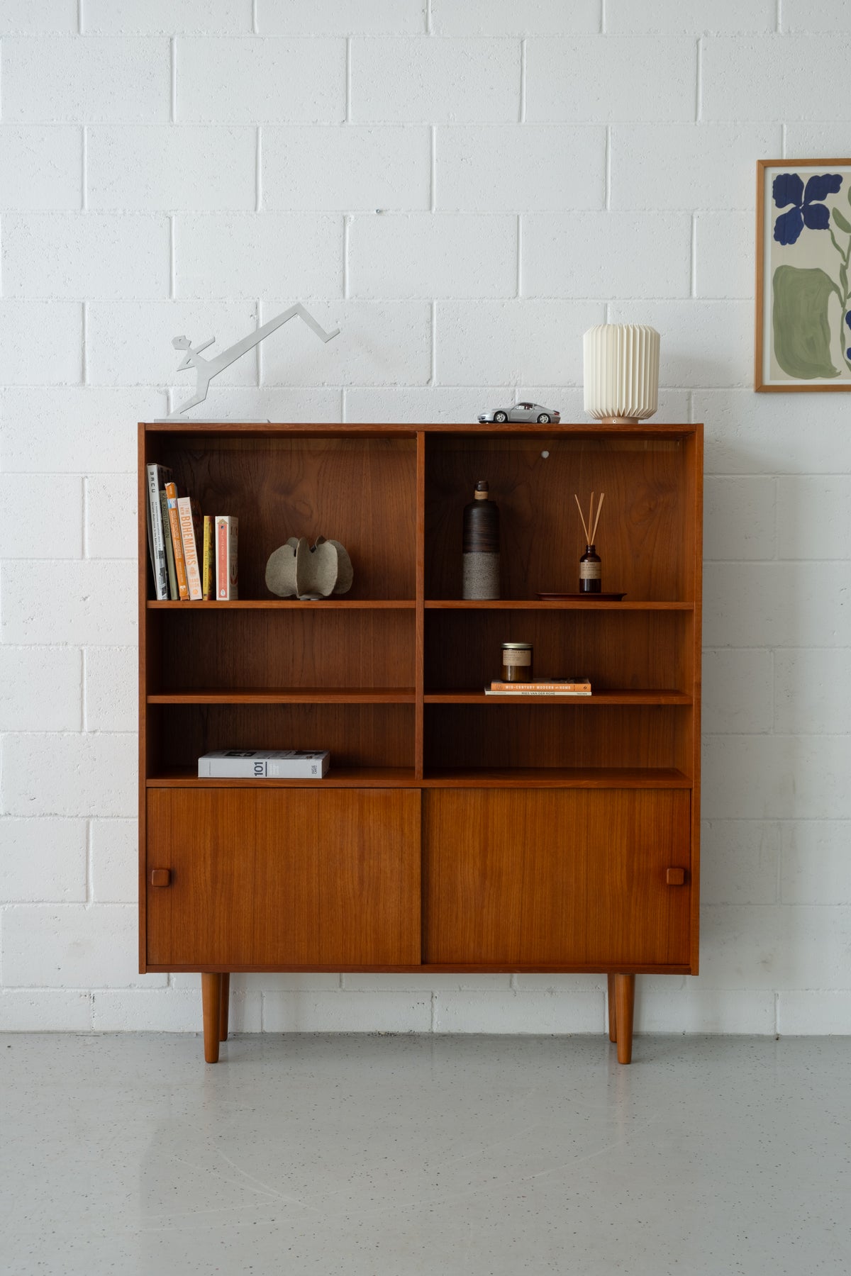 Danish teak bookcase